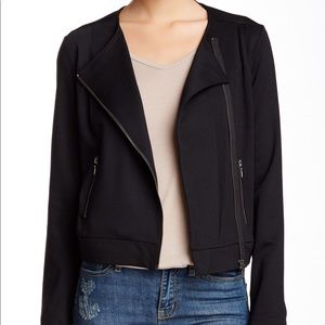 VALETTE Black Moto Ponte Jacket SzSm